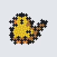 Plus-Plus Pixel bird instructions