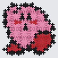 Plus-Plus 2D Kirby instructions