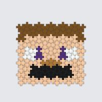 Plus-Plus Minecraft Steve instructions