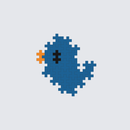 Plus-Plus Blue bird