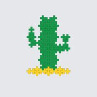 Plus-Plus Cactus instructions