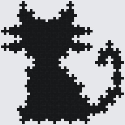 Plus-Plus Cat shadow
