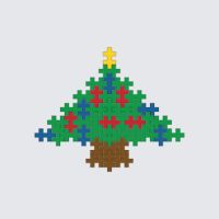 Plus-Plus Christmas tree instructions