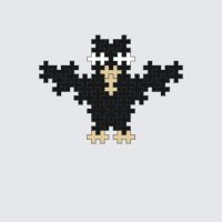 Plus-Plus Crow instructions