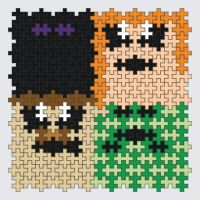 Plus-Plus Enderman, Steve, Alex, and Creeper instructions