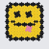 Plus-Plus Face emoji instructions