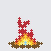 Plus-Plus Fire instructions