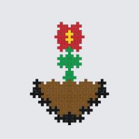 Plus-Plus Flower instructions