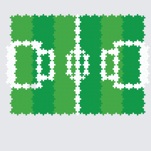 Plus-Plus Football field (compatible with goal) instructions