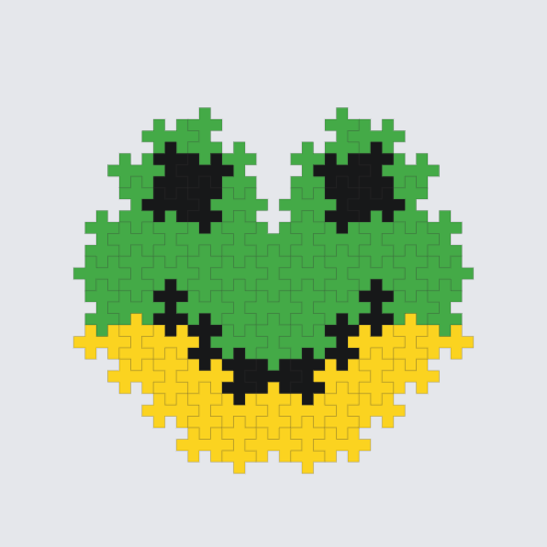 Plus-Plus Frog instructions