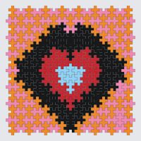 Plus-Plus Gemstone Heart instructions