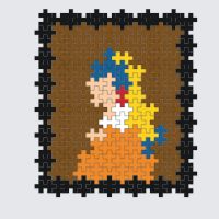 Plus-Plus Girl With A Pearl Earring instructions