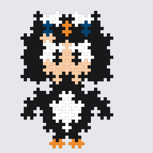 Plus-Plus Gugu gaga penguin instructions