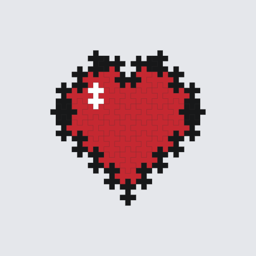Plus-Plus Heart