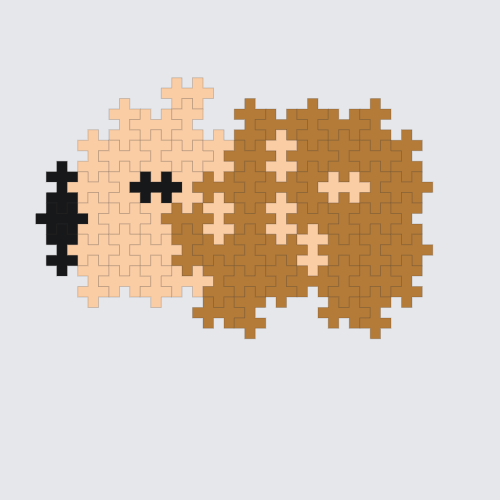 Plus-Plus Hedgehog 2D Instructions