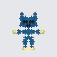 Plus-Plus Huggy Wuggy instructions