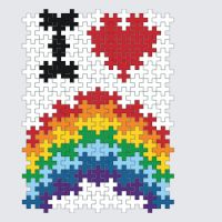 Plus-Plus I love rainbow instructions
