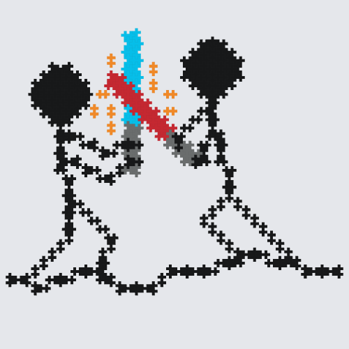 Plus-Plus Lightsaber Duel instructions