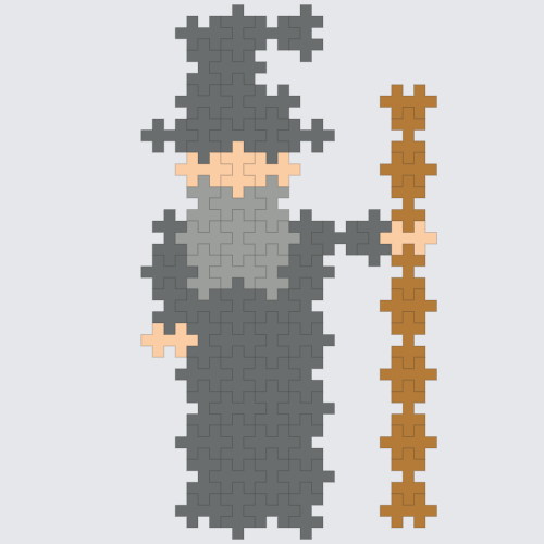 Plus-Plus Gandalf (Lord of the Rings) instructions