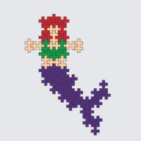 Plus-Plus Mermaid instructions