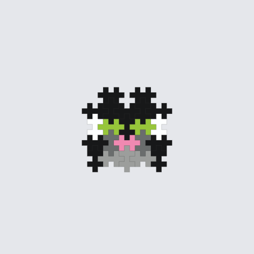 Plus-Plus Minecraft Cat Face instructions