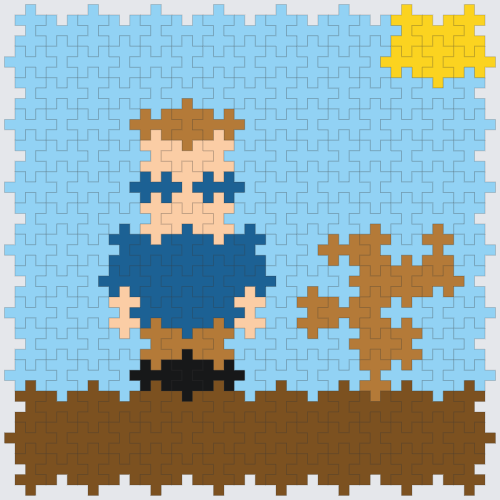 Plus-Plus Minecraft desert