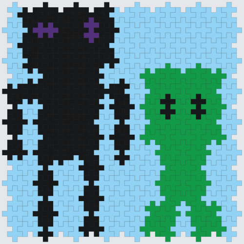 Minecraft Enderman & Creeper
