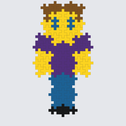 Plus-Plus Minecraft man