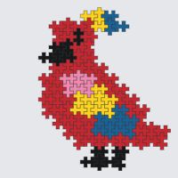 Plus-Plus Minecraft parrot instructions