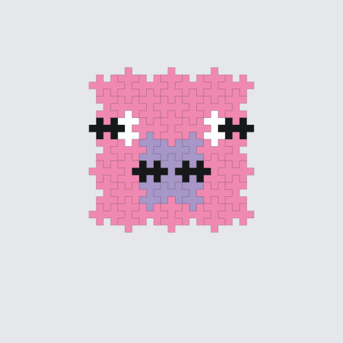 Plus-Plus Minecraft pig