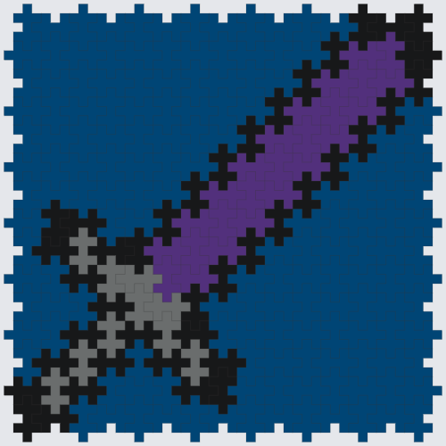 Plus-Plus Minecraft sword instructions