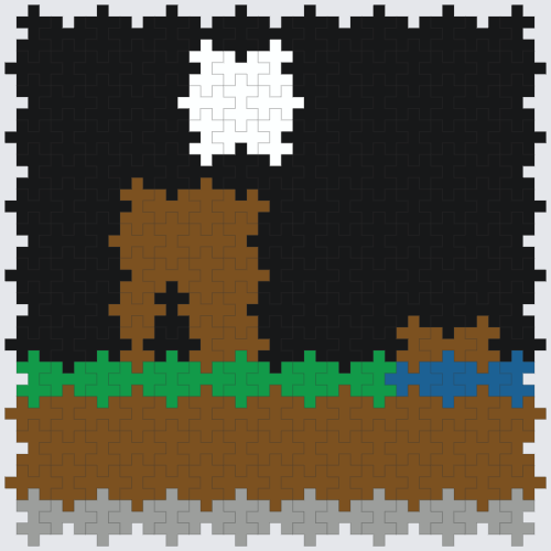 Minecraft world night