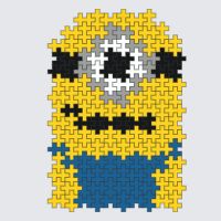 Plus-Plus Minion Stuart instructions