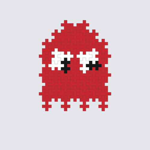 Plus-Plus Packman ghost