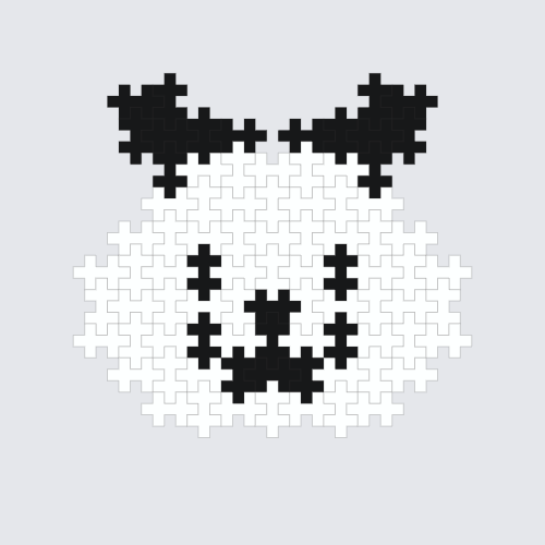 Plus-Plus Panda head