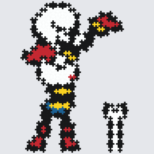 Plus-Plus Papyrus Summoning A Bone (Undertale)