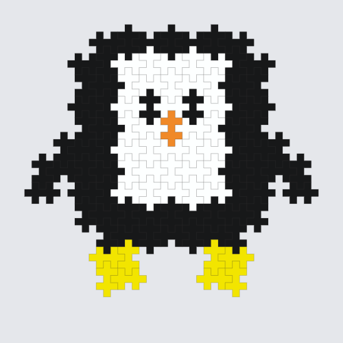 Plus-Plus penguin instructions
