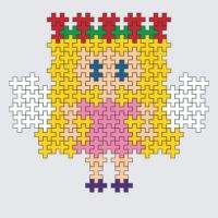 Plus-Plus Petal Fairy instructions