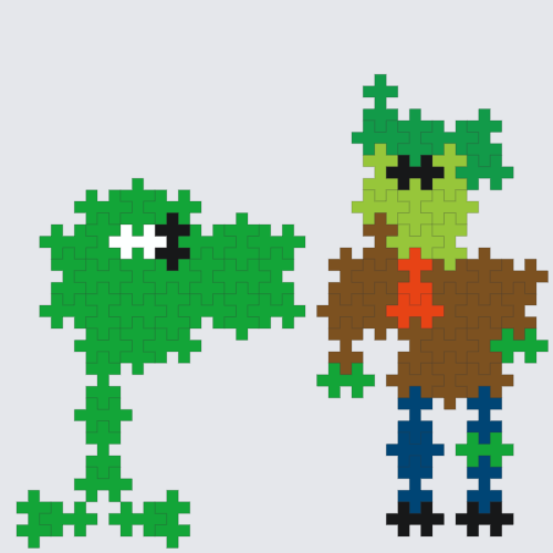 Plus-Plus Plants vs. Zombies instructions