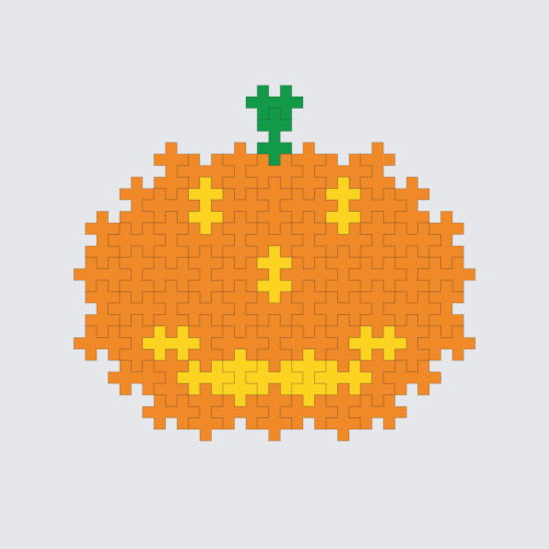 Plus-Plus Pumpkin