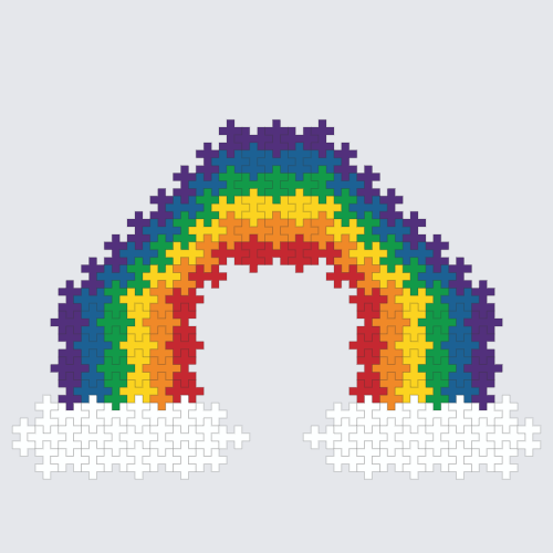 Plus-Plus Rainbow instructions