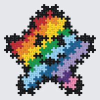 Plus-Plus Rainbow star instructions