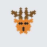 Plus-Plus Reindeer instructions
