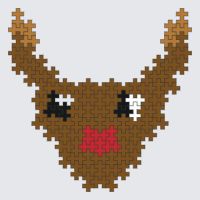 Plus-Plus Reindeer instructions