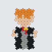 Plus-Plus Ron Weasley instructions