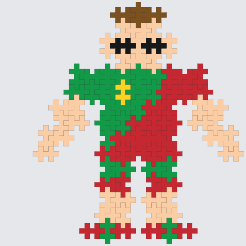 Plus-Plus Ronaldo instructions