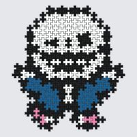 Plus-Plus Sans Shrugging (Undertale) instructions