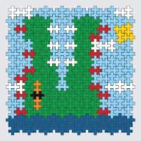 Plus-Plus Sea monster instructions