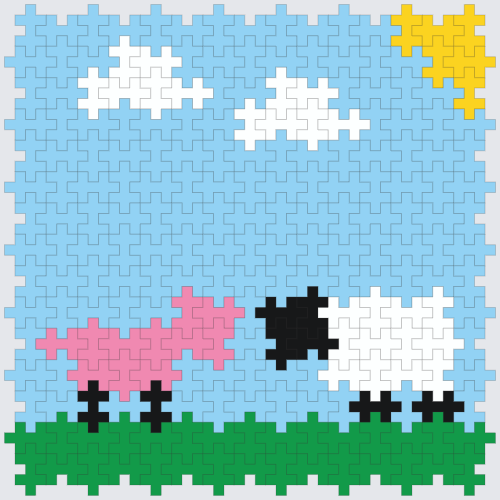 Sheep and pig