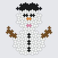 Plus-Plus Snowman instructions
